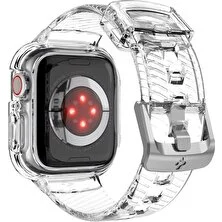 Spigen Apple Watch Seri 8/SE 2/7/6/SE/5/4 (40mm) ile Uyumlu Kılıf Liquid Crystal Pro Crystal Clear-ACS02019