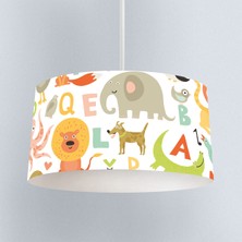 instababyrooms Çocuk Odası Dijital Baskılı Dekoratif Sarkıt Avize Model 1389