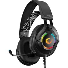 Rampage RM-K18 DOUBLE Siyah Usb 7.1 RGB Ledli Gaming Oyuncu Mikrofonlu Kulaklık