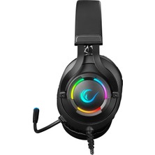 Rampage RM-K18 DOUBLE Siyah Usb 7.1 RGB Ledli Gaming Oyuncu Mikrofonlu Kulaklık