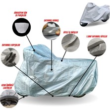 MaxDurable Asya RX250 Cross Çantasız (Topcase'siz) Motosiklet Koruma Brandası Ultra Dayanıklı