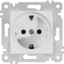 Mutlusan Rita Beyaz Mek+Tuş Topraklı Priz Mutlusan