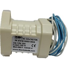 EVQ100D12DA Dc Kontaktör, 100A, 12-900V Dc, Spst No, Yardımcı Kontak