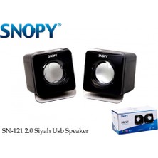 Snopy SN-121 1+1 Masa Üstü USB Speaker (Siyah)