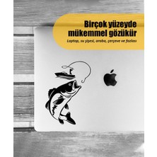 Stickrmarket | Balık Tutan Adam | Araba Laptop Duvar Folyo Sticker 10 x 14 cm