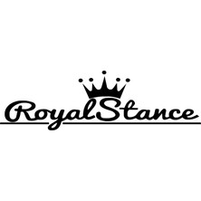 Sticker Usta | Royal Stance | Araba Laptop Duvar Folyo Sticker 15 x 4,5 cm