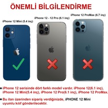 Merwish Case Apple iPhone 12 Mini (5.4") Altı Kapalı Logolu Lansman Kılıf Kapak Sarı