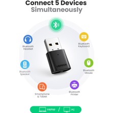 Ugreen Mini USB Dongle Bluetooth 5.0 Adaptör Siyah