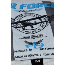 Fly Tshirt Polis Logo Erkek Uzun Kollu Sweatshirt - Mavi