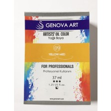 E Hobici Cenova Art Profesyonel Yağlı Boya 09 Yellow Med 37ML