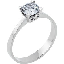 8 Ayar Altın Tektaş Kadın Yüzük