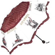 Marlux  Istanbul Figürlü Kadın Şemsiyesi