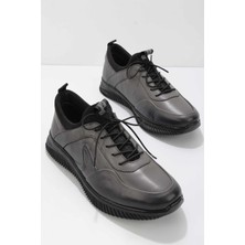 Bambi Gri Leather Erkek Casual Ayakkabı E016045306