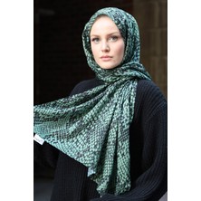 Stella Eşarp Stella Snake Desen Pamuklu Şal Çağla