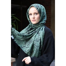 Stella Eşarp Stella Snake Desen Pamuklu Şal Çağla