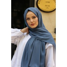 Stella Eşarp Stella Medine Ipeği Şal Indigo