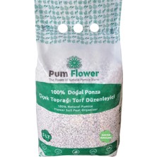 Pumice World Pum Flower Kaktüs ve Sukulent Toprağı Torfu, 5 Litre, Ponza, Torf Düzenleyici