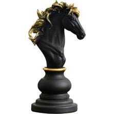 Lovoski Uluslararası Satranç Heykel Süs Heykelcik Ofis Yapıt Zanaat Knight