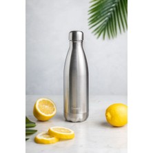 Qwetch Isı Yalıtımlı Termos 500 ml Fırça Dokulu Çelik - QD3020