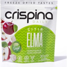 Crispina Çıtır Elma (Freeze Dried) Sağlıklı Atıştırmalıklar , Glutensiz , Vegan , %100 Doğal , Katkısız