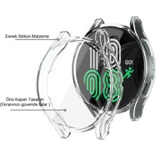 Microcase Samsung Galaxy Watch 4 44MM Önü Kapalı Tasarım Silikon Kılıf