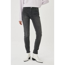 WRANGLER Kadın Skinny Fit Normal Bel Denim Esnek Jean Kot Pantolon