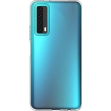 Happycase Huawei P Smart 2021 Kılıf Lüx Şeffaf Silikon - Şeffaf