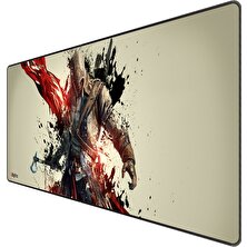 Digipod Gaming Oyuncu Mousepad  90X40 XXL  Kaymaz Taban ASSASİN 4mm Kalınlık