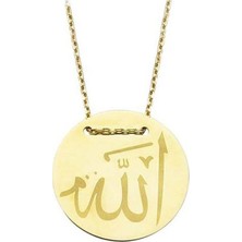 Altınbeyi Allah Yazılı Altın Kolye 3.20 Gram 14 Ayar