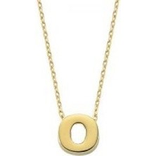 O Harfi Kolye Zincirli Altın