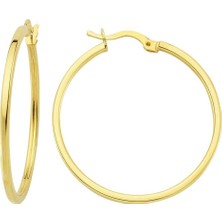 Altınbeyi Altın Halka Küpe 3.50 Gram 14 Ayar