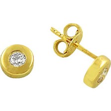 Tektaş Küpe 14 Ayar Altın 1.14 Gram