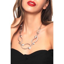 Labalaba Kadın Antik Gümüş Kaplama Bohem Kolye