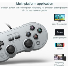 8bitdo SN30 Pro USB Kablolu Gamepad Gri (Yurt Dışından)