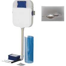 Creavit Gömme REZER.GR5006+GP1002 Mat Gri Kumanda Paneli(Tuvalet Taşı Için)