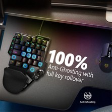 Vertux Combat Tuş Takımı Tek Elle Kontrol Joystick Destekli Quickstrike™ Klavye