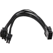 Flameer Cpu 8-Pın Ila 8 + 4pın Konektörü Güç Kaynağı Dönüştürücü Kablo Kablosu - Siyah 20 cm (Yurt Dışından)
