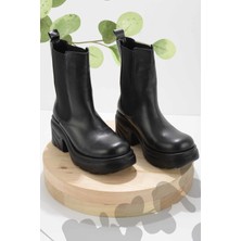 Bambi Siyah  Kadın Bot & Bootie K02828190309