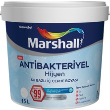 Marshall Antibakteriyel Hijyen Iç Cephe Boyası Deniz Kabuğu 15 Lt
