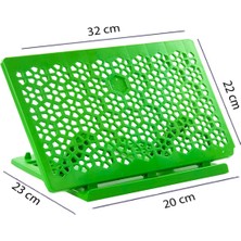 İhvan Online Plastik Rahle Pratik Rahle Masa Üstü Rahlesi Kitap Okuma Standı Yeşil Renk