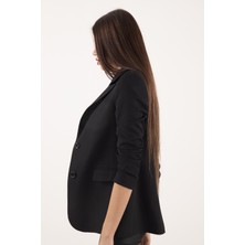 Belamore Siyah Vatkalı Astarlı Blazer Ceket 0105110.01