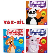 Konuşmaya Başlıyorum ve Konuşturan Kitaplar Yaz-Sil 6 Kitap 4 Kalem