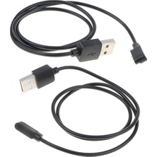 Flameer 2 Paketler 2-Pin USB Akıllı Saat Şarj Kablosu Manyetik Güç Şarj Aracı (Yurt Dışından)