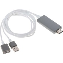 Flameer 4 K USB Powered USB Için HDMI Dönüştürücü Adaptörü iPhone x / 8/8 Artı / 7 Beyaz (Yurt Dışından)