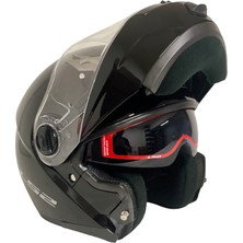Ls2 Guroni Parlak Siyah Kask