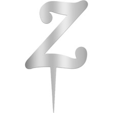 Festivall Pleksi Harf 12CM Gümüş Z