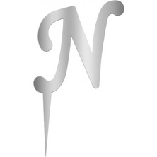 Festivall Pleksi Harf 12CM Gümüş N