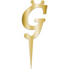 Festivall Pleksi Harf 12CM Gold Ğ