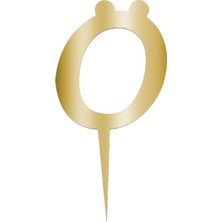 Festivall Pleksi Harf 12CM Gold Ö