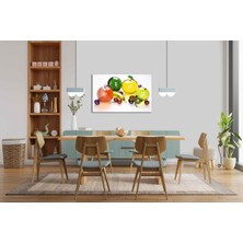Idealizbiz Meyveler Cam Tablo 4mm Dayanıklı Temperli Cam